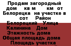 Продам загородный дом 71 кв.м. (28 км. от Белорецка) на участке в 10 сот. › Район ­ Белорецкий › Улица ­ Калинина › Дом ­ 156 › Этажность дома ­ 1 › Общая площадь дома ­ 71 › Площадь участка ­ 1 000 › Цена ­ 3 000 000 - Все города Недвижимость » Дома, коттеджи, дачи аренда   . Крым,Ферсманово
